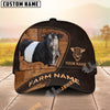 Unijames Leather Pattern Personalized Name & Farm Name Cattle Cap