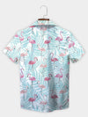 UniJames Blue Flamingo Calm Hawaiian Shirt