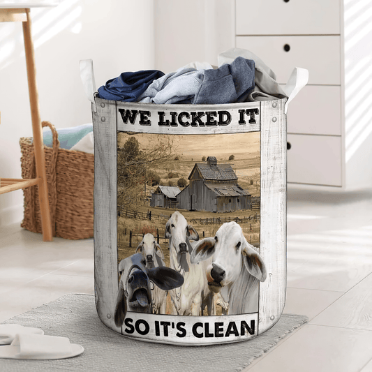 Uni Brahman Cow Laundry Basket