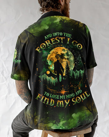 UNIJAMES AND INTO THE FOREST I GO BIGFOOT HAWAIIAN SHIRT