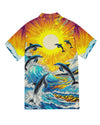 UNIJAMES DOLPHIN SUNSET ART HAWAIIAN SHIRT