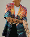 UNIJAMES NOT ALL WHO WANDER ARE LOST COMPASS FOREST HAWAIIAN SHIRT