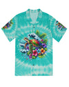 UNIJAMES SALTWATER HEALS EVERYTHING TIE DYE HAWAIIAN SHIRT