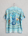 UNIJAMES SMELL THE SEA FEEL THE BREEZE SEAHORSE HAWAIIAN SHIRT