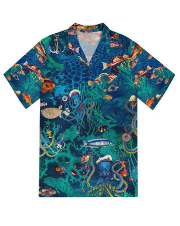 UNIJAMES UNDER THE SEA HAWAIIAN SHIRT