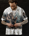 UNIJAMES THE CLOSER I GET TO NATURE BIGFOOT HAWAIIAN SHIRT