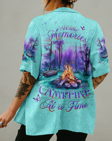 UNIJAMES MAKING MEMORIES ONE CAMPFIRE AT A TIME HAWAIIAN SHIRT