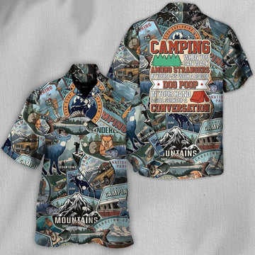 UniJames Camping Hawaiian Shirt, Camping You Can Walk Among Strangers Hawaii Shirt For Summer, Camping Aloha Shirt - Perfect Gift For Men, Women, Camping Lover