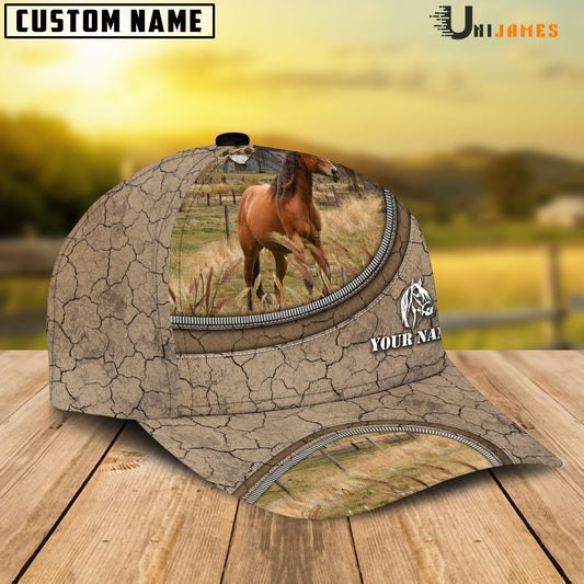 Uni Horse Happiness Farming Life Customized Name Cap
