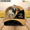 Uni Brahman Cattle Black & Yellow Personalized Name Cap