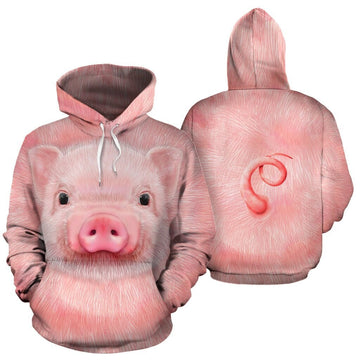 Pig 3D All Over Printed Hoodie