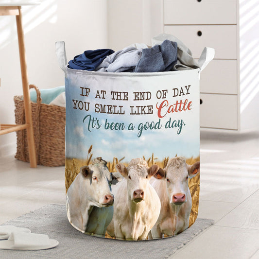 Uni Charolais - It's Been A Good Day Laundry Basket