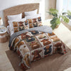 Uni Flat Print All Season Quilt 3-Piece Set Cow In My Heart