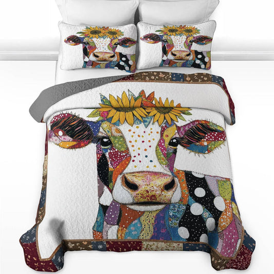 Uni All Season Quilt 3-Piece Set Sunshine Cow Lovely