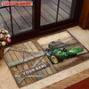 Uni Farm Tractor Barn Custom Name Doormat