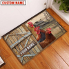 Uni Chicken Barn Custom Name Doormat