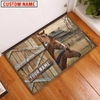 Uni Horse Barn Custom Name Doormat