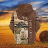Uni Sheep Faith Family Cattle Personalized 3D Hoodie
