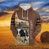 Uni Holstein Faith Family Cattle Personalized 3D Hoodie