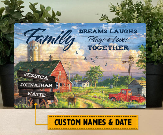 Uni Custom Names And Date Wood Sign - Family Home Decor