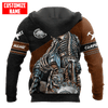 UniJames Customized Name Skull Carpenter Unisex Shirts Leather Texture