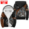 UniJames Customized Name Skull Carpenter Unisex Shirts Leather Texture