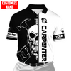 UniJames Customized Name Carpenter Skull Unisex Shirts