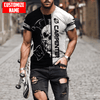 UniJames Customized Name Carpenter Skull Unisex Shirts