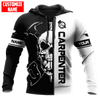 UniJames Customized Name Carpenter Skull Unisex Shirts