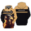 UniJames Firefighter Custom Shirts Fireman 3D Shirts Firefighter Clothing