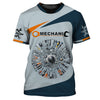 UniJames Unisex Shirt, Custom Name Mechanic Shirt, Mechanic Uniforms, Workwear Shirt, Shirt for Workers