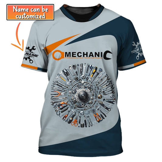 UniJames Unisex Shirt, Custom Name Mechanic Shirt, Mechanic Uniforms, Workwear Shirt, Shirt for Workers