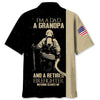 UniJames Retired Firefighter Dad Grandpa Hawaiian Shirt