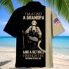 UniJames Retired Firefighter Dad Grandpa Hawaiian Shirt