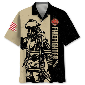UniJames Retired Firefighter Dad Grandpa Hawaiian Shirt