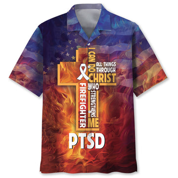 UniJames Firefighter PTSD Is Not A Sign Of Weakness Hawaiian Shirt