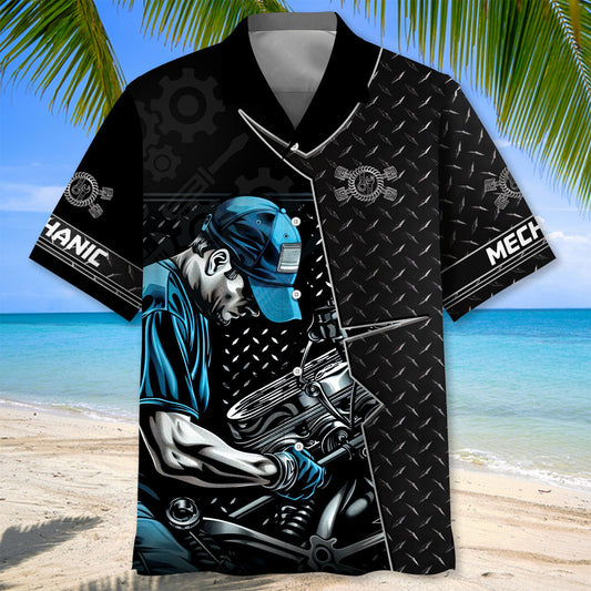 UniJames The Real Mechanic Hawaiian Shirt