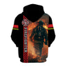 UniJames Firefighter Man Hoodie All Over Print