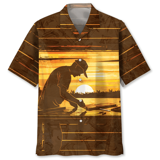 UniJames Retired Carpenter Hawaiian Shirt