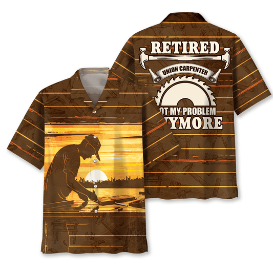 UniJames Retired Carpenter Hawaiian Shirt