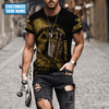 UniJames Personalized Name Carpenter Unisex Shirts Golden Skull