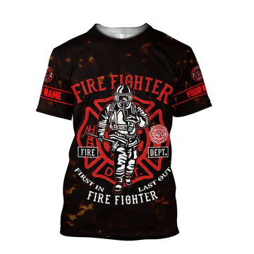 UniJames Customize Name Firefighter Unisex Shirts DAHH