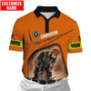 UniJames Personalized Name Carpenter Unisex Shirts Orange Ver