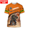 UniJames Personalized Name Carpenter Unisex Shirts Orange Ver