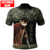 UniJames Personalized Name Carpenter Unisex Shirts Green Camo