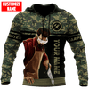 UniJames Personalized Name Carpenter Unisex Shirts Green Camo