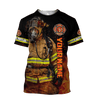 UniJames Firefighter Unisex Shirts Custom Name Hoodie 3D All Over Printed