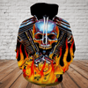 UniJames Skull 3D Hoodie_Mechanical Skull