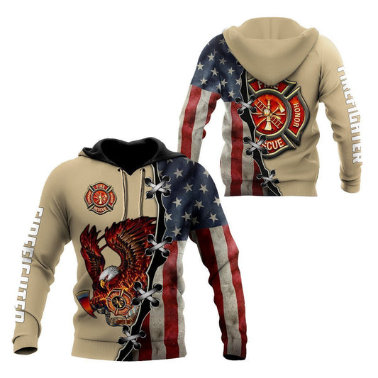 UniJames Supper Firefighter Hoodie For Men And Women
