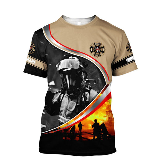 UniJames Customize Name Firefighter Shirts For Men And Women Hoodie